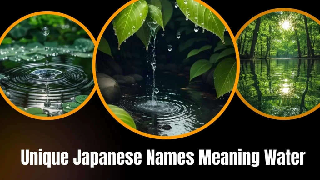 Unique Japanese Names Meaning Water