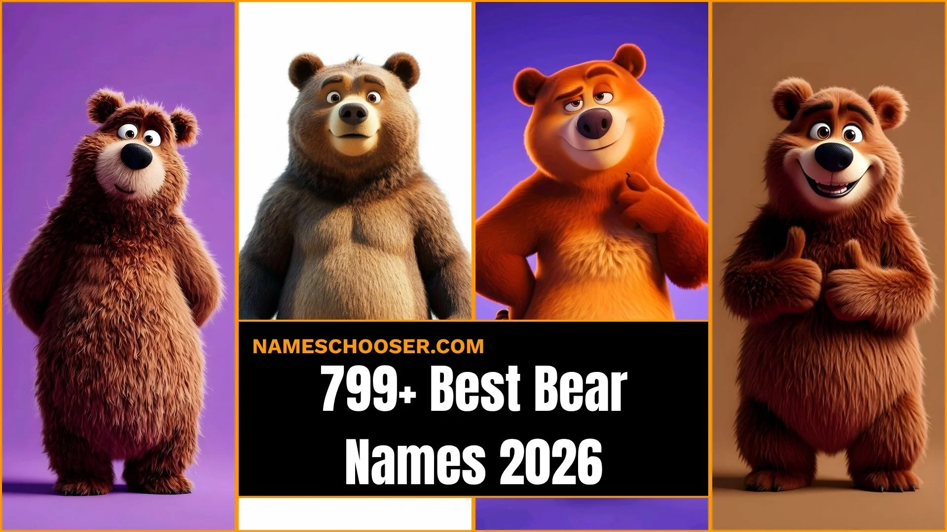 799+ Best Bear Names That Will Instantly Melt Hearts: Funny, Cute, Famous And Unique Ideas