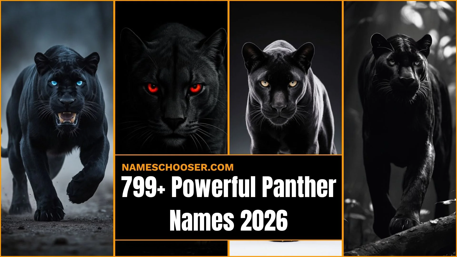 799+ Powerful Panther Names With Meanings: You Will Wish You Saw Sooner 