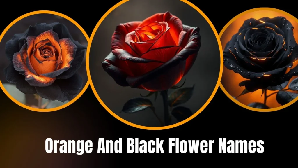 Orange And Black Flower Names