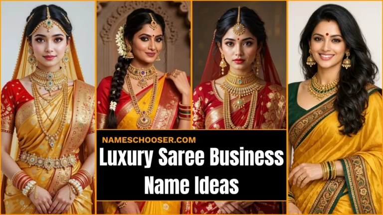 399+ Luxury Saree Business Name Ideas That Make Your Brand Feel Instantly Expensive